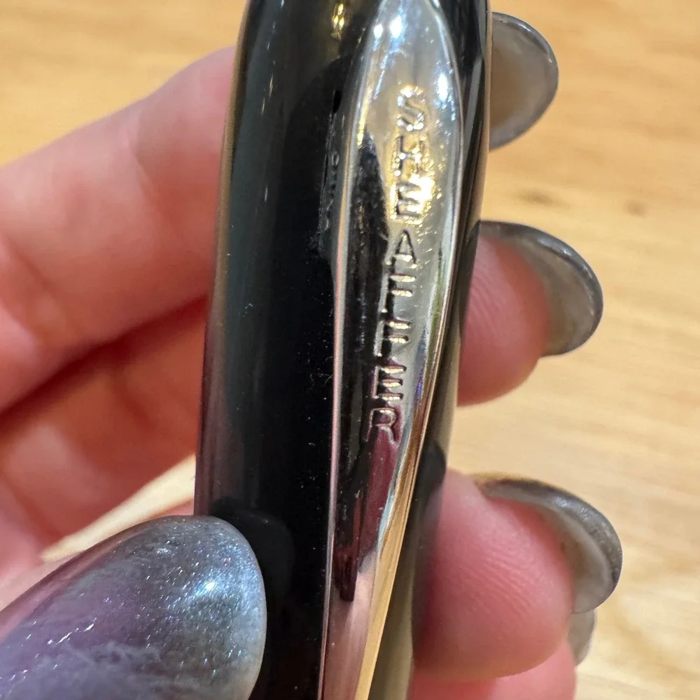 Sheaffer Fountain Pen Black with Chrome Trim Fine Nib Ink Window Fine Point
